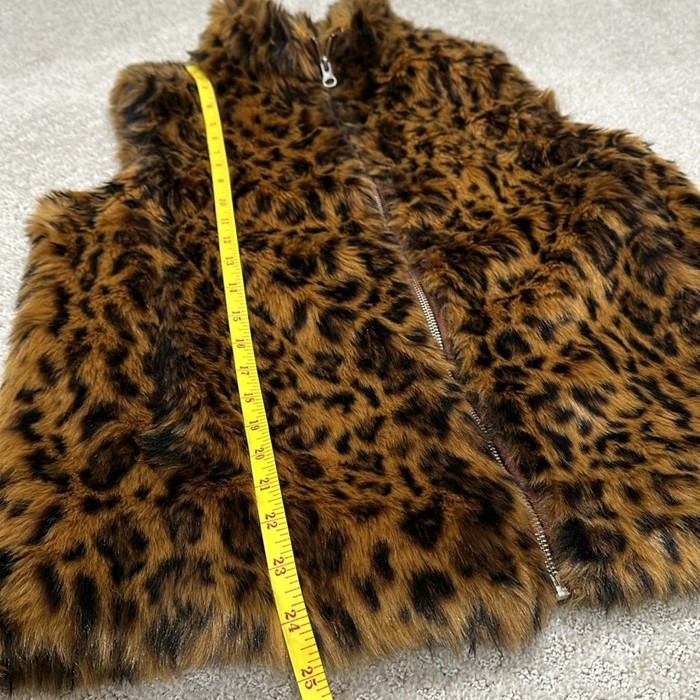 J. Crew Leopard Print Fuzzy Vest - Picture 10 of 14